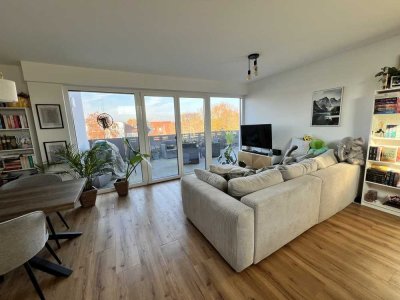 Moderne, barrierefreie Dachgeschosswohnung mit großer Dachterrasse im Herzen von 48366 Laer