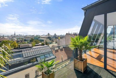 Traumhaftes Wohnen im Herzen von Wien - DG Wohnung mit 235m², Balkon, Terrassen, 4 Zimmer und Luxusausstattung!
