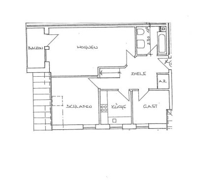 3 Zi. Whg. Hauptstraße, Fredenbeck