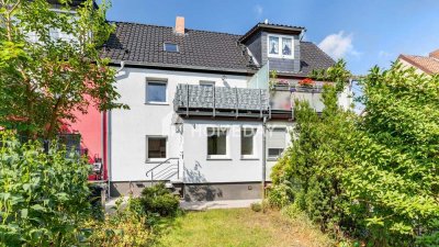 Gepflegtes Reihenhaus mit 3 Zimmern, Einbauküche, Vollkeller, Garten und überdachter Terrasse