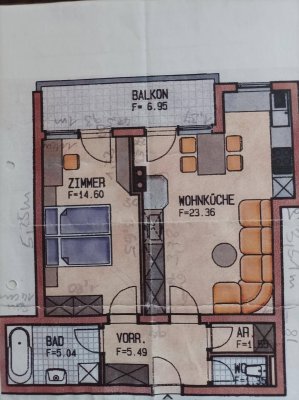 Vermiete 2 Zimmerwohnung ab Nov. 2025