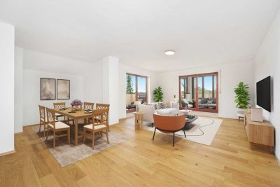 4-Zimmer-Dachterrassenwohnung mit zus. Dachräumen auf ca. 251m² Wohn-/Nutzfläche in Königsbrunn