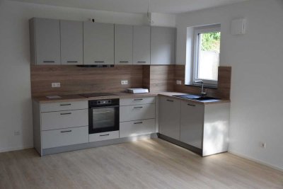 2-Zimmer-Souterrainwohnung (Neubau 2023 KfW-40) mit Terrasse in Guntersblum