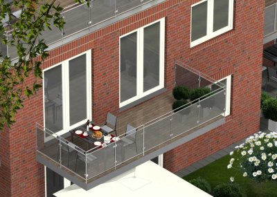 Hochwertige 2,5-Zimmer-Wohnung mit großem Balkon und Einbauküche in Wedemark (OT Elze)
