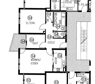 3-Zimmer Wohnung mit Balkon im 2. OG in Kirchheim unter Teck
