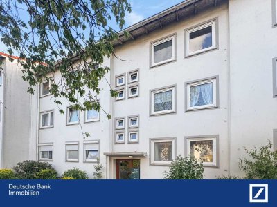 Helle 3-Zimmer-Hochparterre mit Balkon und Grünblick!