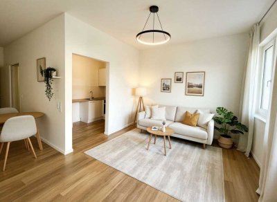 Traumhafte 1-Zimmer-Wohnung mit großer Terrasse und Einbauküche - ideal für Singles und Pendler