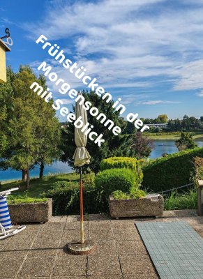 WOW ! So reagiert JEDER bei dem Panorama mit Seeblick von der 45m2 SEE- Terrasse ! �Inserat ab 3. 10 nur noch auf �W i l l h a b e n � ! Vor HOCHWASSER -sichere Investition ! STARKSTROM Anschluss z.B. Auto laden ! 43 Jahre im Damen 1 Besitz ! Wenn, dann n