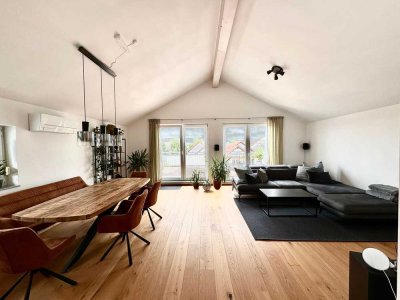 Klimatisierte Penthouse 4,5-Zimmer-Wohnung im 3. OG mit Garage in Karlsdorf-Neuthard