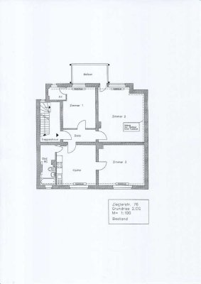 Renovierte 3-Zimmer-Wohnung mit Balkon in Duisburg-Duissern