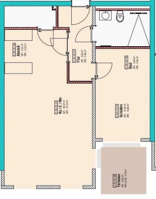 2-Zimmer Neubauwohnung mit Terrasse in Rheda-Wiedenbrück