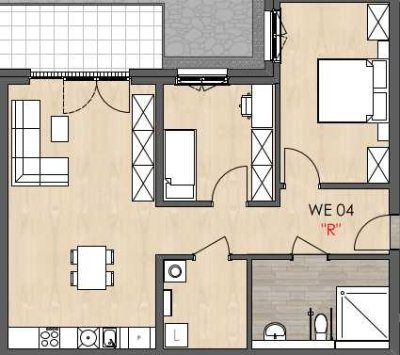 Moderne 3-Zimmer-Wohnung mit Balkon & Tiefgaragenstellplatz – provisionsfrei
