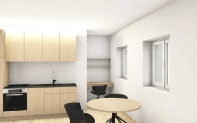 WE2 | LUXUS-MÖBLIERTE 2-ZIMMER-WOHNUNG IN DER ALTSTADT. - AB 1 MONAT ZU MIETEN. FREI AB 01.10.!