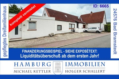 Eine Wohnung sofort beziehbar in saniertem 3-Familienhaus in 24576 Bad Bramstedt
