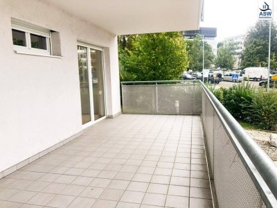 Moderne 2-Zimmerwohnung mit großer Terrasse in zentraler Lage