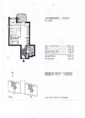 Helles 1 Zimmer-Appartement mit Balkon in Obertshausen-Hausen