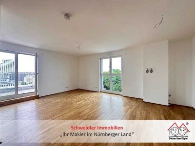 Licht, Luft, Leben: 2-Zimmer-Neubau-Traum mit XXL-Dachterrasse Nürnberg Ost