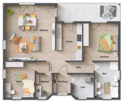 Invest - In Ronneburg - Winkelbungalow 108