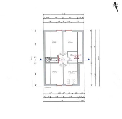 Helle Dachgeschosswohnung im Herzen von Meldorf zu vermieten