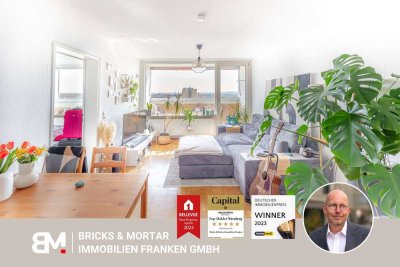 3-Zimmerwohnung im 13. OG mit traumhaften Ausblick über Erlangen für Eigenbedarf oder als Kapitalanl