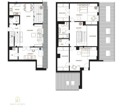 Erstbezug: Luxuriöse 4 Zimmer Maisonette Wohnung über zwei Ebenen im Factory Village Wuppertal