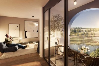 Moderne 2-Zimmer Wohnung in Heilbronn mit Seeblick