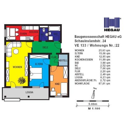 3-Zimmer-Wohnung in Singen Nord