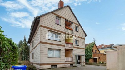 Attraktive 3-Zimmer-Erdgeschosswohnung - solide vermietet mit Loggia, Garage und Gartennutzung