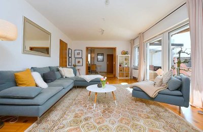 Großzügige 5-Zi.-Wohnung mit Hauscharakter, Garten, Terrasse & Werkstatt in Ditzingen-Heimerdingen