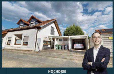 Für Singles oder Paare: Kleines Einfamilienhaus mit Garage zum Kauf in Mainz-Ebersheim