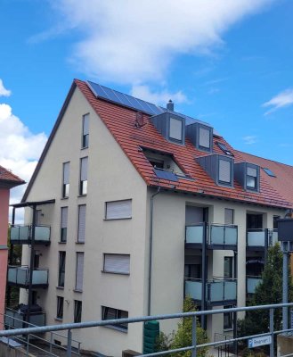 Zentral gelegene 3-Zimmer-Maisonette-Wohnung mit Dachterrasse in Ansbach