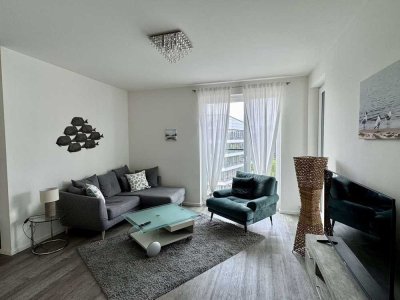 Wohnen am Sonninkanal – Stilvoll möblierte 2-Zimmer-Wohnung mit Wasserblick