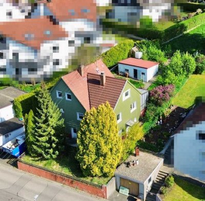 Charmantes Einfamilienhaus mit Wintergarten und Südhanglage nahe Eselsburger Tal
