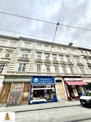 Helle Altbauwohnung im 3ten Stockwerk, direkt bei der Neubaugasse!