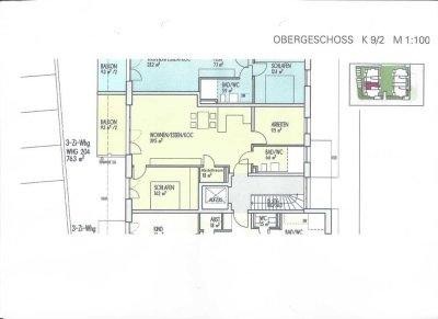 Schöne 3-Zimmer-Wohnung mit Balkon und EBK in Walheim