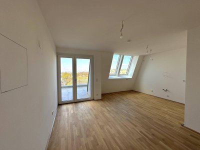 Schöne 2-Zimmer Terrassenwohnung im letzten Stock - Erstbezug + Küche inkl.!
