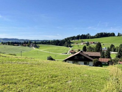 Helle 3 - Zimmer Wohnung im 1. OG+EBK+TG- und Außen Platz in Oberreute - freier Blick ins Grüne