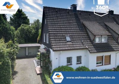 VR IMMO: Gepflegte Doppelhaushälfte mit schönem Garten und Doppelgarage