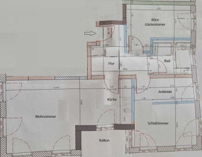 Moderne 4-Zimmer Wohnung mit Balkon in Fulda