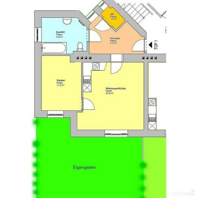 2-Zimmerwohnung mit Eigengarten in Nobellage St. Peter beim ORF