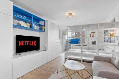 Vollständig renovierte 1,5-Zimmer-Wohnung mit Balkon und Einbauküche in Ditzingen