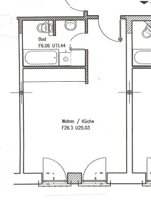 1-Raum-Wohnung im Herzen von Bernau