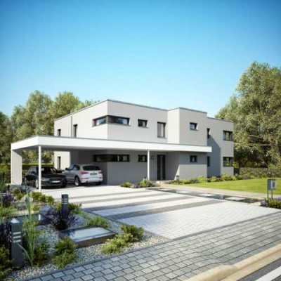 2-FH-Tür an Tür mit Freunden oder Familie und doch für sich alleine! - Zweifamilienhaus in ruhigem W