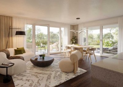 Ihr Rückzugsort im Grünen: Familienfreundliche 3-Zimmer-Wohnung mit sonniger Terrasse und Garten