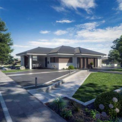 Schlüsselfertig - Moderner Neubau-Bungalow inkl. Baugrundstück - projektiertes Objekt