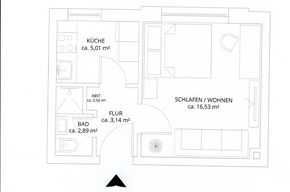 1-Zimmer Erdgeschosswohnung in Brunsbüttel