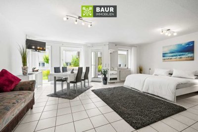 360°| 1-Zimmer-Wohnung mit überdachter Terrasse in ruhiger Lage von Bad Saulgau