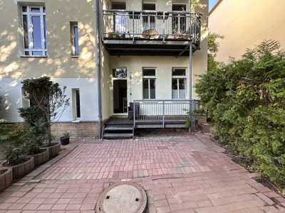 3-Zi-Wohnung mit großem Balkon und eigener Gartenterrasse. Provisionsfrei- Gohlis-Süd