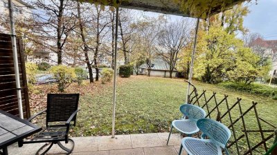 Möblierte 2-Zimmer Wohnung mit großem Garten in Nord / Grenze West