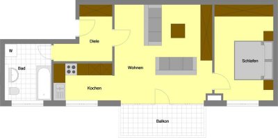 Charmante zwei Zimmer suchen Nachmieter